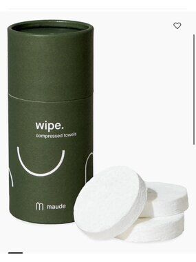 Maude Compressed Towels 10 Wipes 11x21” expanded NWB